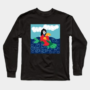 Riding the waves Long Sleeve T-Shirt